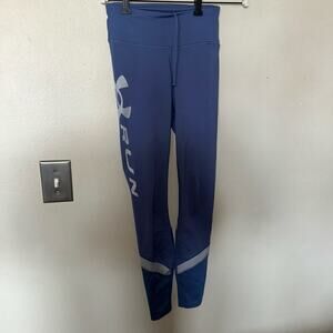 NWOT UNDER ARMOUR Heatgear Blue Full Length Compression Leggings sz xs